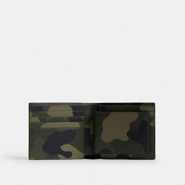 Pánské Peněženka Coach 3 In 1 With Camo Print And Graphic Maskáčové | 2810493-CZ