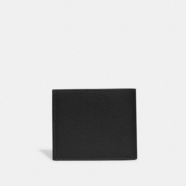 Pánské Peněženka Coach Double Billfold Černé | 2104378-CZ