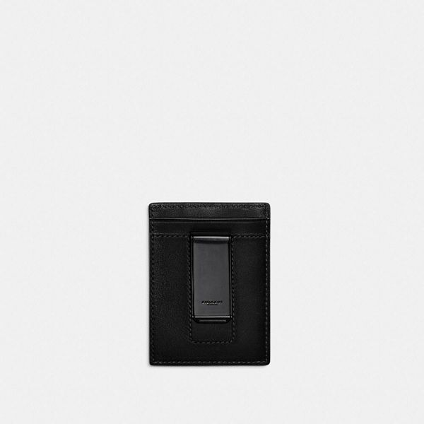 Pánské Pouzdro Na Karty Coach Money Clip Černé | 1934827-CZ