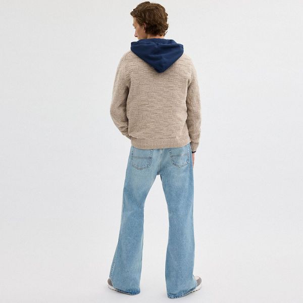 Pánské Svetr Coach Signature Knit Crewneck Béžový | 8094365-CZ
