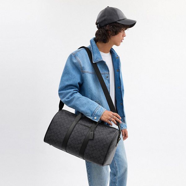 Pánské Taška Duffle Coach Gotham 45 In Signature Canvas Šedé | 5810374-CZ