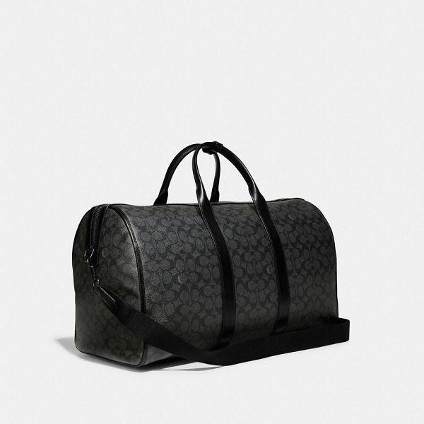 Pánské Taška Duffle Coach Gotham In Signature Canvas Černé Šedé | 6247105-CZ