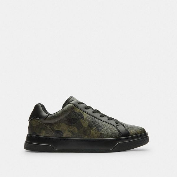 Pánské Tenisky Coach High Line In Signature Camo Print Maskáčové | 8259301-CZ