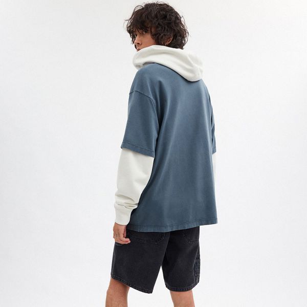 Pánské Tričko Coach Garment Dye In Organic Cotton Tmavě Blankyt Blankyt | 8253604-CZ